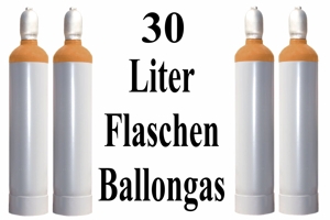 Ballongas Helium 30 Liter Flaschen