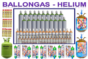 Ballongas, Helium, Heliumgas und Luftballongas