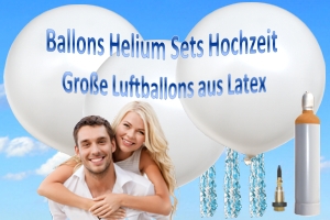 Große Luftballons zur Hochzeit