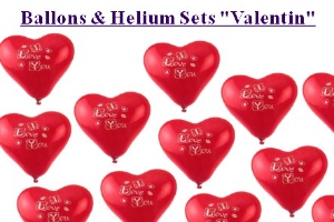 Ballons und Helium Sets Liebe und Valentinstag