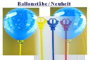 Neiheit: Einteilige Ballonstäbe für Luftballons - praktisch und einfach