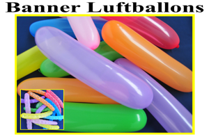 Banner Luftballons, Spiralen Luftballons