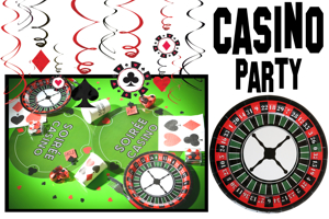Partydekoration Casino Party