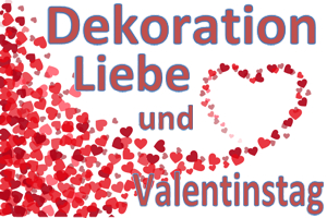 Hochzeitsdekoration und Valentinstag