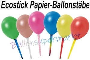 Ballonstäbe aus 100% Papier