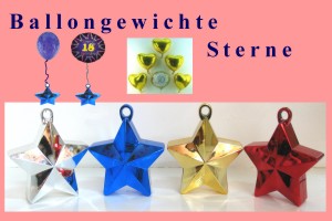 Ballongewichte Sterne