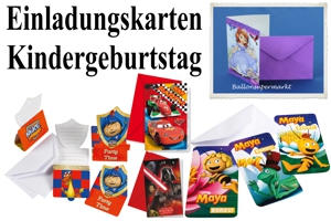 Einladungskarten Kindergeburtstag