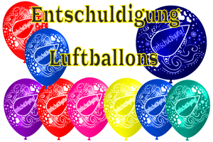 Luftballons Entschuldigung