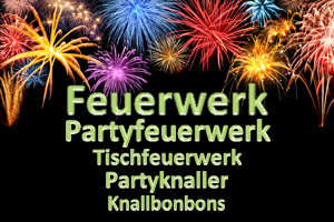 Tischfeuerwerk und Konfetti-Shooter