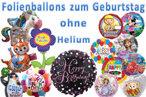 Luftballons mit Zahlen, Latexballons aus Naurkautschuklatex