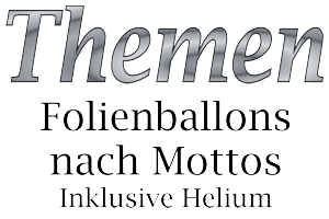 Luftballons mit Helium nach Themen