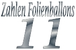 Folienballons Zahl 11