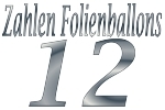 Folienballons Zahl 12