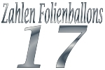 Folienballons Zahl 17