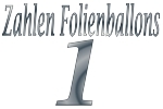 Folienballons Zahl 1