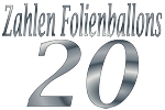 Folienballons Zahl 20