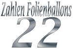 Folienballons Zahl 22