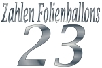 Folienballons Zahl 23