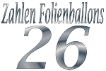 Folienballons Zahl 26