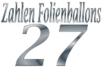 Folienballons Zahl 27