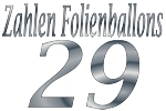 Folienballons Zahl 29