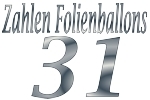 Folienballons Zahl 31