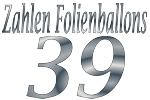 Folienballons Zahl 39