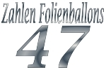 Folienballons Zahl 47