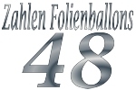 Folienballons Zahl 48