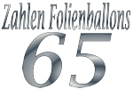 Folienballons Zahl 65