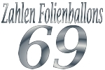 Folienballons Zahl 69