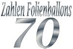 Folienballons Zahl 70