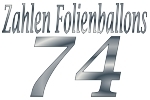 Folienballons Zahl 74