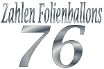 Folienballons Zahl 76