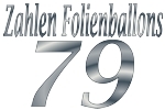 Folienballons Zahl 79