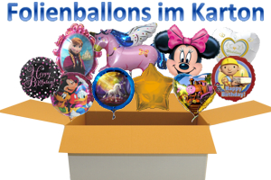 Folienballons im Karton Ballongrüße