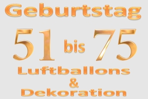 Geburtstage 51 - 75