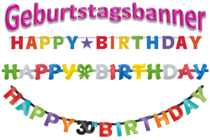 Geburtstagsbanner