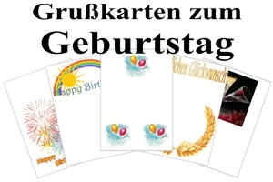 Grußkarten zum Geburtstag