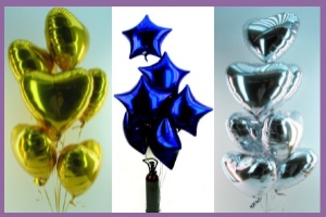 Ballons und Helium Herz-Sets