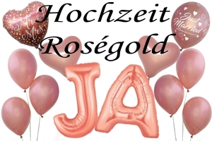 Hochzeit in Rosegold