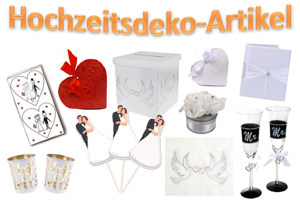 Hochzeit Dekoration-Hochzeitsdeko-Hochzeitsartikel