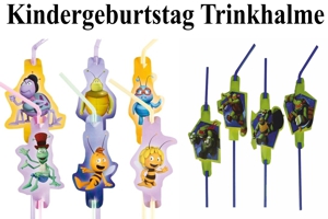 Kindergeburtstag Trinkhalme