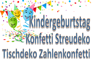 Konfetti Tischdeko Kindergeburtstag