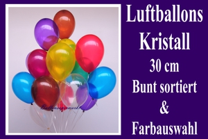 Luftballons 30 cm Kristall