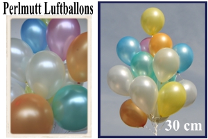 Luftballons, Rundform, 30 cm, Perlmutt