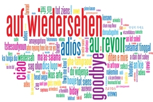 Abschied Luftballons aus Folie