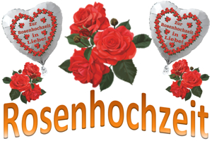 Rosenhochzeit Hochzeit