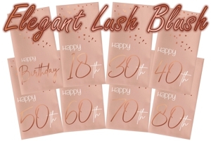 Elegant Lush Blush, Servietten zum Geburtstag