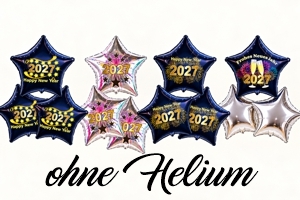 Silvester Bouquets aus Ballons ohne Helium